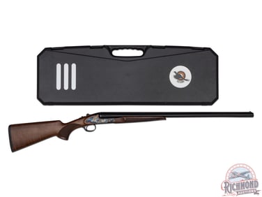 New in Box Cased CZ Sharp-Tail 20 GA Case Hardened Side by Side Shotgun