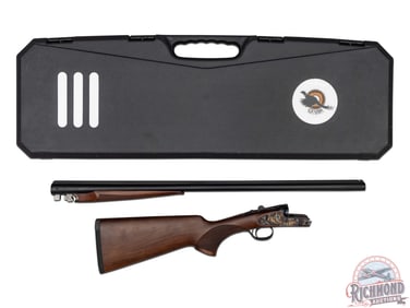New in Box Cased CZ Sharp-Tail 28 GA Case Hardened Side by Side Shotgun
