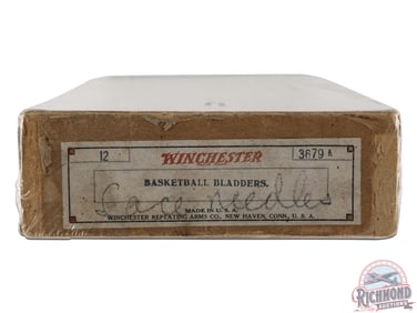 Rare Winchester Basketball Bladders Model 3679A Cardboard Box