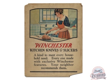 Winchester Roller Skates & Kitchen Knives Double Sided Advertising Sign