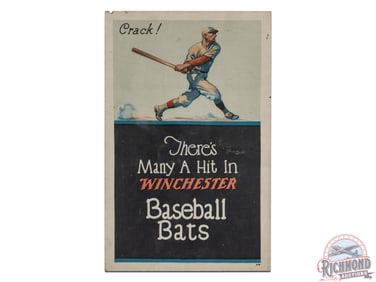 Winchester Baseball Bats & Flashlights Double Sided Display Sign