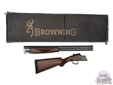 Nice Browning Citori Super Lightning 12 GA Gold Inlaid Over / Under Shotgun in Original Box