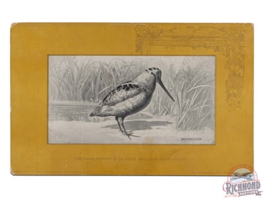 Dupont Smokeless Gun Powder Lithograph Advertising Poster "Woodcock"