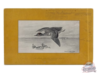Dupont Smokeless Gun Powder Lithograph Advertising Poster "Blue Wing Teal"