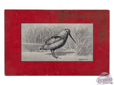 Dupont Smokeless Gun Powder Lithograph Advertising Poster "Woodcock"