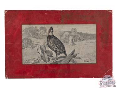Dupont Smokeless Gun Powder Lithograph Advertising Poster "Quail"