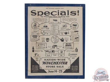 1928 Saturday Evening Post Winchester Store Sale Advertisement