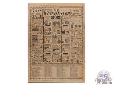 1927 The Winchester Store Des Moines Register Advertising