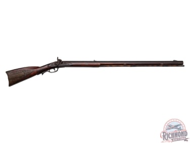 Antique Percussion Rifle Attributed to John Dreisbach of Union County Pennsylvania