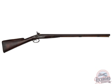 Muzzleloading SxS 12 Gauge Percussion Shotgun Made by E.K.Tryon of Philadelphia, Pennsylvania