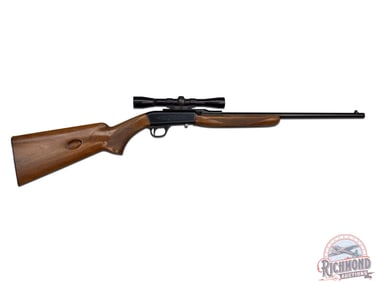 1968 Browning Belgian SA-22 Take-Down .22 LR Semi-Auto Rifle with Factory Scope
