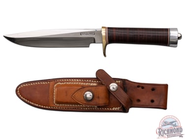 Randall Made Model 5 Camp and Trail 6" Knife with Factory Leather Sheath