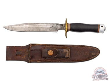 Early Randall Made Model 1 All Purpose Fighting Knife with H.H.Heiser Leather Sheath