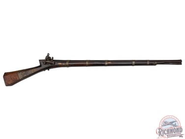 Antique Large Arabic Flintlock rifle in 80 caliber