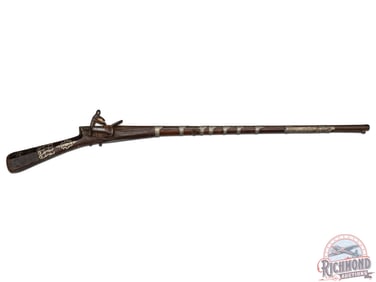 Highly Decorated Middle Eastern Flintlock .60 Caliber Rifle