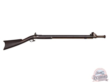 Antique Percussion Underhammer .45 Caliber Rifle with Remington Cast Steel Barrel