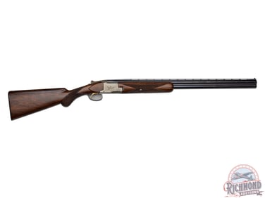 Belgium Browning Superposed Pigeon Grade Over Under Shotgun in 20 Gauge With Skeet and Skeet Chokes