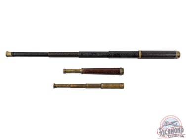 Civil War Period Spy Glass Type Telescopes