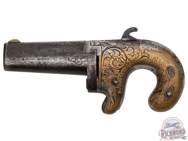 Antique 1860's National Firearms Co Moore's Patent No 1 Deringer .41 Rimfire Early Production Pistol