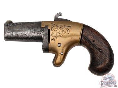 Antique 1860's Early Production National Firearms Co No 2 Deringer .41 Rimfire Rare 2" Pistol
