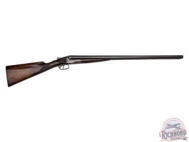 Early A.H. Fox B Grade 12 Gauge SxS Shotgun with Rare Straight Grip