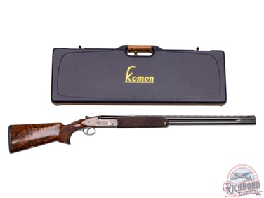 Stunning Cased Kemen Titanium Suprema 20 GA Custom Over / Under Shotgun High Grade Engraved