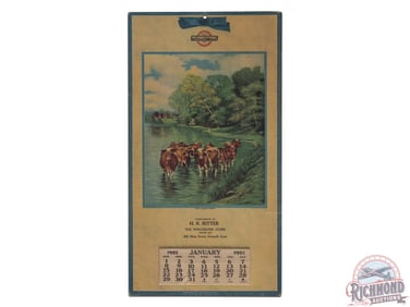 1922 H.R. Ritter The Winchester Store Advertising Calendar Grinnell Iowa