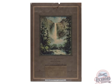 1926 Chas. B. Mantel The Winchester Store Advertising Calendar w/ Waterfall