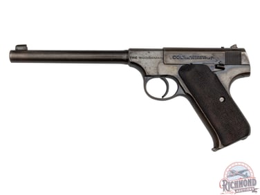 1930 First Series Colt The Woodsman .22 LR Semi-Auto Pistol w/ Two-Tone Mag