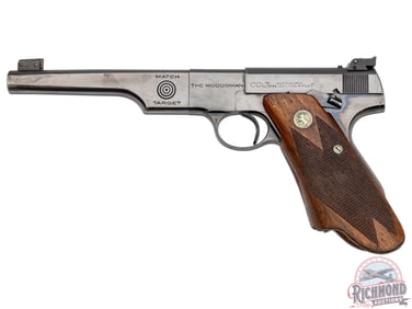 1938 Colt Woodsman Bullseye Match Target .22 LR Semi-Automatic Pistol with Elephant Ear Grips