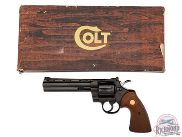 1978 Colt Python .357 MAG 6" Blued Double Action Revolver in Colt Factory Box