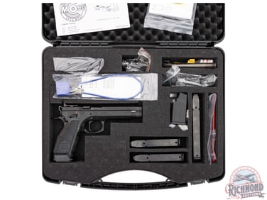 New CZ 75 TS Czechmate 9mm Competition Pistol with C-More Red Dot Sight