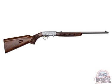 1963 Browning Belgian SA-22 Takedown .22 LR Grade III Semi-Auto Rifle C. Legiers Engraved
