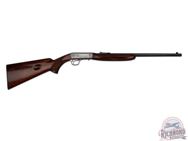 Belgian Browning SA Grade II Nickel Finish Semi-Automatic Rifle in .22 Long Rifle