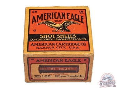 Full Box American Cartridge Co Eagle 16 GA Paper Shot Shells One Piece Box