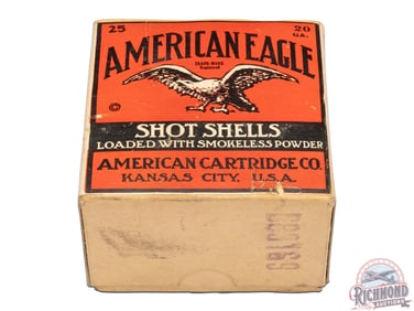 21 Rounds American Cartridge Co Eagle 20 GA Paper Shot Shells Two Piece Box