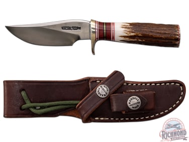 Nice Randall Made Model 27 Mini Trailblazer 3-1/2" with Factory Leather Sheath