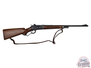 Nice Winchester Model 71 Deluxe .348 WCF Lever Action Rifle With Peep Sight