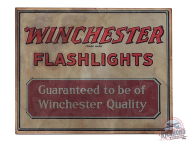 Winchester Flashlights "Guaranteed to be of Winchester Quality" Counter Advertising Sign