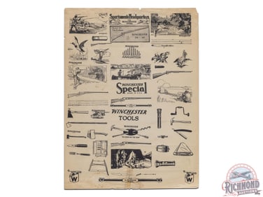 The Winchester Store Sportsmen's Headquarters Advertising Poster