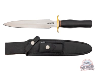 Randall Made Model 2 Fighting Stiletto 8" Knife with Factory Leather Sheath