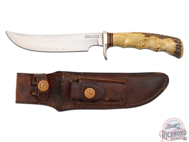 Randall Made Model 4 Big Game and Skinner 6" Knife with Factory Leather Sheath