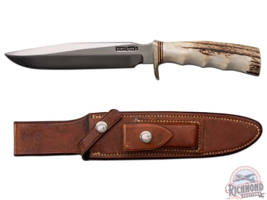 Randall Made Model 1 All Purpose Fighting 7" Stainless Knife with Factory Leather Sheath