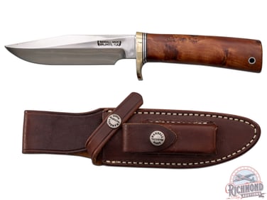 Randall Made Model 5 Camp and Trail 5" Knife with Thuya Burl Handle & Factory Sheath