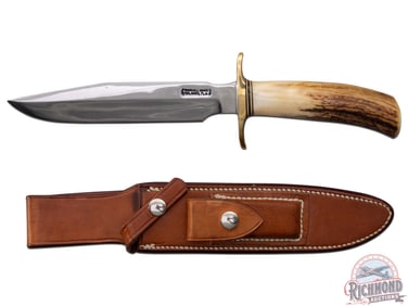 Randall Made Model 1 All Purpose Fighting 7" Knife with Stag Handle & Factory Sheath