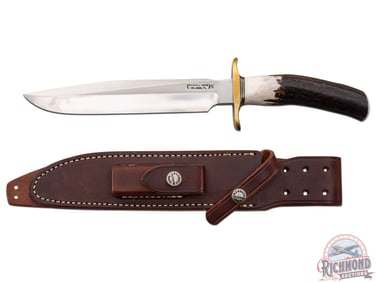 Randall Made Model 1 All Purpose Fighting 8" Stainless Knife with Factory Leather Sheath