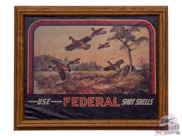 Unique Framed Federal Shotshell Advertisement