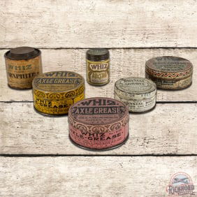 Group of 6 Whiz Advertising Cans