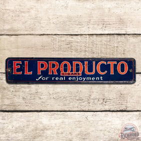 El Producto Cigars "For Real Enjoyment" Single Sided Tin Sign