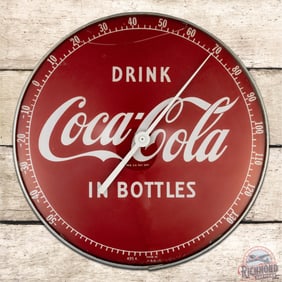 Drink Coca Cola in Bottles 12" Advertising Thermometer